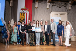 Verleihung Jugend Award Wasser durch Landesrat Stefan Kaineder in Linz.