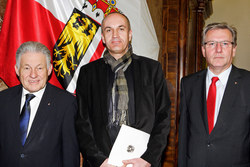 Landeshauptmann Dr. Josef Pühringer und Landesschulratspräsident Fritz Enzenhofer empfangen Junglehrer im Linzer Landhaus