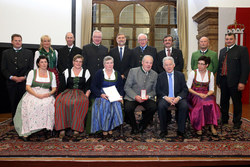 Verleihung von Bundesauszeichnungen  durch Landeshauptmann Dr. Josef Pühringer.