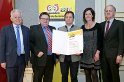Verleihung des Qualitätszertifikates für Gesunde Gemeinden im Netzwerk durch Landeshauptmann Dr. Josef Pühringer, Gemeinde Naarn im Marchlande