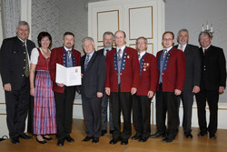 Ehrung verdienter Musikkapellen durch Landeshauptmann Dr.Josef Pühringer
Musikverein Hirschbach im Mühlkreis