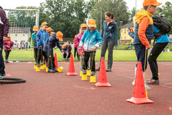 Kindergartenolympiade mit Landeshauptmann-Stellvertreterin Mag. Christine Haberlander und Landesrat Markus Achleitner.