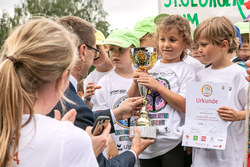 Kindergartenolympiade mit Landeshauptmann-Stellvertreterin Mag. Christine Haberlander und Landesrat Markus Achleitner.