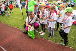 Kindergartenolympiade mit Landeshauptmann-Stellvertreterin Mag. Christine Haberlander und Landesrat Markus Achleitner.