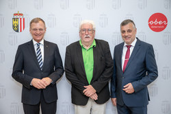 Empfang für pensionierte Lehrerinnen und Lehrer mit Landeshauptmann Mag. Thomas Stelzer und Bildungsdirektor Dr. Alfred Klampfer