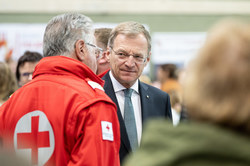 Landeshauptmann Mag. Thomas Stelzer besucht den regionalen Ehrenamtstag im Bezirk Schärding.