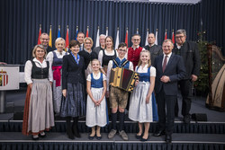 Verleihung der Volkskulturpreise durch Landeshauptmann Mag. Thomas Stelzer im Steinernen Saal des Linzer Landhauses.
