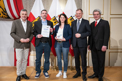 Verleihung der Zertifikate Meistersingerschule 2023 durch Landeshauptmann Mag. Thomas Stelzer in den Linzer Redoutensälen. 