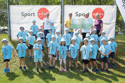 Kindergarten-Olympiade mit LHStv Haberlander und LR Achleitner im Sportzentrum Traun