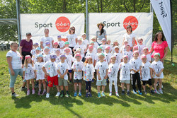 Kindergarten-Olympiade mit LHStv Haberlander und LR Achleitner im Sportzentrum Traun 