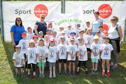 Kindergarten-Olympiade mit LHStv Haberlander und LR Achleitner im Sportzentrum Traun