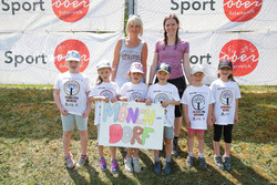 Kindergarten-Olympiade mit LHStv Haberlander und LR Achleitner im Sportzentrum Traun