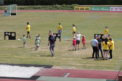 Kindergarten-Olympiade mit LHStv Haberlander und LR Achleitner im Sportzentrum Traun 