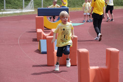 Kindergarten-Olympiade mit LHStv Haberlander und LR Achleitner im Sportzentrum Traun