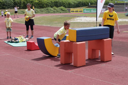 Kindergarten-Olympiade mit LHStv Haberlander und LR Achleitner im Sportzentrum Traun 