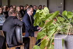 Verleihung der Schulsportgütesiegel durch Landeshauptmann-Stellvertreterin Christine Haberlander im Festsaal des Europagymnasium Linz Auhof.