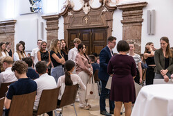 Der Ferialkräfteempfang mit Landeshauptmann Mag. Thomas Stelzer fand im Steinernen Saal des Linzer Landhauses statt.