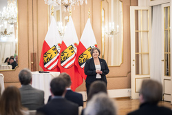 Landeshauptmann Mag. Thomas Stelzer vereidigt neue ZiviltechnikerInnen im Linzer Spiegelsaal.