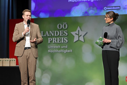 Verleihung der OÖ Landespreise für Umwelt und Nachhaltigkeit durch Landesrat Stefan Kaineder
