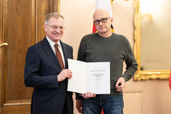 Verleihung künstlerischer Stipendien des Landes OÖ durch Landeshauptmann Mag. Thomas Stelzer.