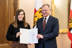 Verleihung künstlerischer Stipendien des Landes OÖ durch Landeshauptmann Mag. Thomas Stelzer.