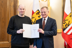 Verleihung künstlerischer Stipendien des Landes OÖ durch Landeshauptmann Mag. Thomas Stelzer.