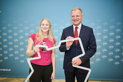 Ferialkräfteempfang im Steinernen Saal des Linzer Landhauses mit Landeshauptmann Mag. Thomas Stelzer.