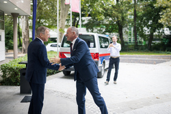 Ausmusterungsfeier von fünf Grundausbildungslehrgängen der Polizei