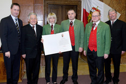 Ehrung von verdienten Musikkapellen durch Landeshauptmann Dr.Josef Pühringer