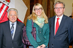 Landeshauptmann Dr. Josef Pühringer und Landesschulratspräsident Fritz Enzenhofer empfangen Junglehrer im Linzer Landhaus