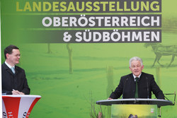 Eröffnung der Landesausstellung Alte Wege & Neue Spuren Oberösterreich und Südböhmen in Freistadt durch Landeshauptmann Dr.Josef Pühringer