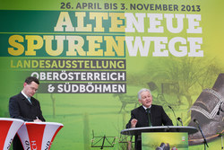 Eröffnung der Landesausstellung Alte Wege & Neue Spuren Oberösterreich und Südböhmen in Freistadt durch Landeshauptmann Dr.Josef Pühringer