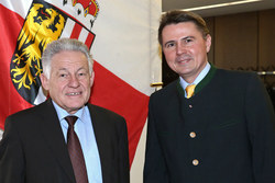 Dienstjubiläum mit Landeshauptmann Dr. Josef Pühringer