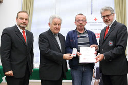 Ehrung von verdienten BlutspenderInnen des Roten Kreuzes durch Landeshauptmann Dr.Josef Pühringer