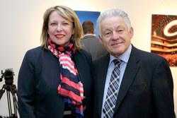 LH Dr. Josef Pühringer mit der Ministerin für internationale Beziehungen Christine St-Pierre, Québec