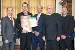 Landwirtschaftlicher Bauwettbewerb Siegerehrung mit Landesrat Max Hiegelsberger