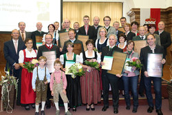 Landwirtschaftlicher Bauwettbewerb Siegerehrung mit Landesrat Max Hiegelsberger