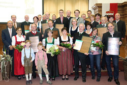 Landwirtschaftlicher Bauwettbewerb Siegerehrung mit Landesrat Max Hiegelsberger