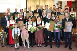 Landwirtschaftlicher Bauwettbewerb Siegerehrung mit Landesrat Max Hiegelsberger