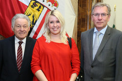 Empfang von Junglehrern im Landhaus mit Landeshauptmann Dr.Josef Pühringer