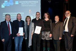 Verleihung des Bühnenkunstpreises an das „Theater des Kindes“ Linz, sowie des Anerkennungspreises an David Wagner.