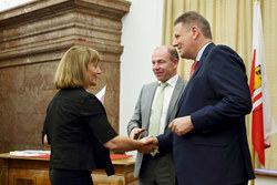 Verleihung der LEADER-Preise durch Minister Andrä Rupprechter und Landesrat Max Hiegelsberger