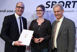 Sport Landesmeisterehrung durch Mag. Gerhard Rumetshofer und Bundesrat Peter Oberlehner