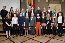 Verleihung des Dr.Ratzenböck Stipendiums durch Landtagspräsidenten KommRat Viktor Sigl