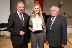 Verleihung des Dr.Ratzenböck Stipendiums durch Landtagspräsidenten KommRat Viktor Sigl