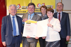 Verleihung des Qualitätszertifikates für Gesunde Gemeinden im Netzwerk durch Landeshauptmann Dr. Josef Pühringer, Gemeinde Steegen