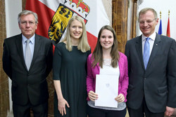 Junglehrerempfang im Linzer Landhaus mit Landeshauptmann Mag. Thomas Stelzer, Landesrätin Mag. Christine Haberlander und Landesschulratspräsident Fritz Enzenhofer