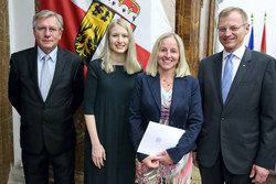 Junglehrerempfang im Linzer Landhaus mit Landeshauptmann Mag. Thomas Stelzer, Landesrätin Mag. Christine Haberlander und Landesschulratspräsident Fritz Enzenhofer