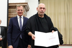 Verleihung des Landeskulturpreises für Bildende Kunst an OTTO ZITKO durch Landeshauptmann Mag. Thomas Stelzer