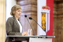 Siegerehrung des Fremdsprachenwettbewerbes mit Nationalratsabgeordneter Mag. Johanna Jachs